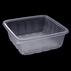 Rectangular plastic container - CON-MW-SKP-1000A - Microwaveable