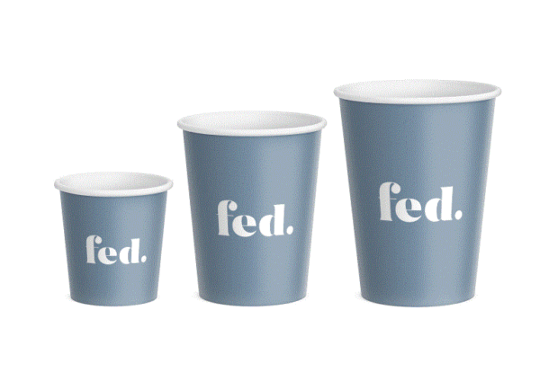 FED CAFE 4OZ CUSTOM CUPS