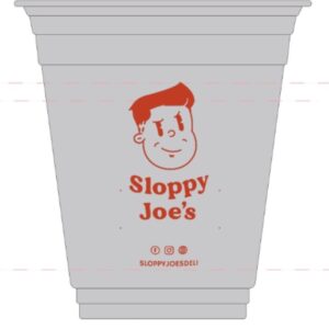 SLOPPY JOE  PET CUPS 14OZ