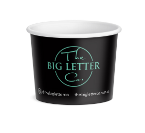 3OZ BIG LETTER ICE CREAM CUP