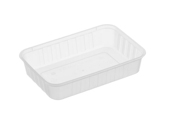 G Ribbed Container Clear