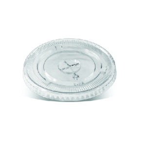 PET Flat lid 90mm X slot