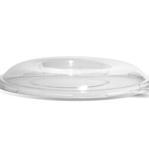 RPET lid for round sugarcane bowl