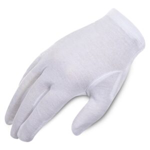 COTTON GLOVE HEMMED WRIST 12PAIRS