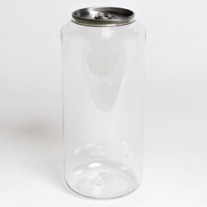 700ml Clear PET Can with Ring Tab Lid