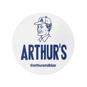 ARTHURS 50MM CIRCLE STICKERS