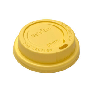 PS 6-8OZ (80MM) YELLOW COFFEE LID