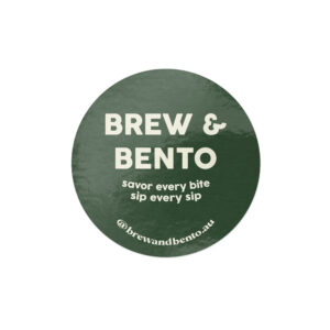 BREW & BENTO 40MM CIR STICKERS
