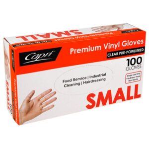 Glove Vinyl Clear S/Powd