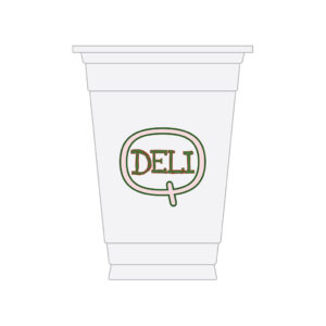 DELI Q 14OZ PET CUPS