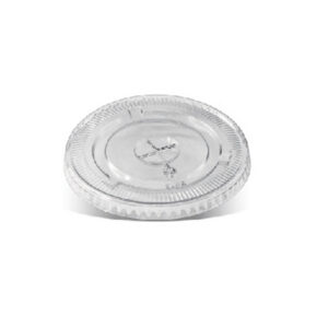 PET Flat lid 90mm X slot