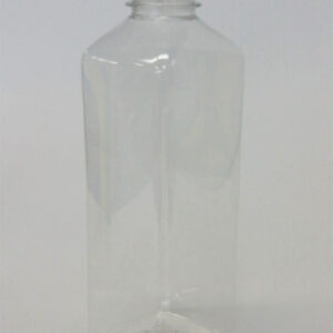 1ltr ClearPET SquareBottle/Lid
