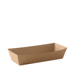 HOT DOG TRAY BROWN CARBOARD/GO RANGE
