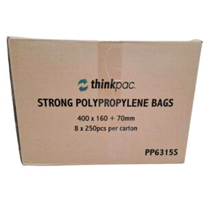 Clear PP bags (400x160+70mm)