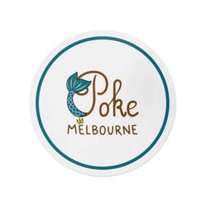 POKE MELBOURNE 50MM CIRCLE STICKERS