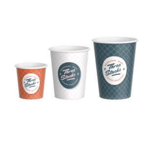 3 STACKS 12OZ COFFEE CUPS