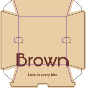 BROWN DELI BURGER BOX