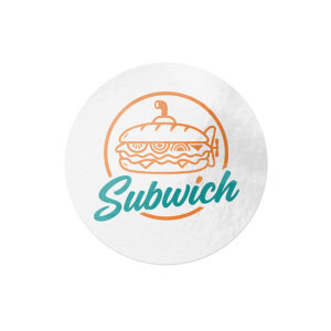 SUBWICH 40MM CIRCLE STICKERS
